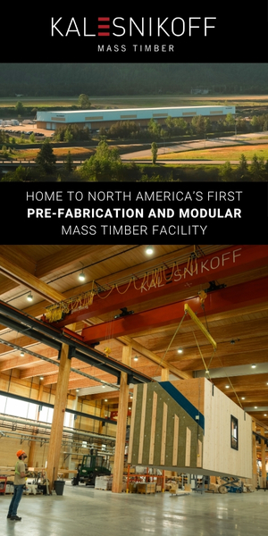 A graphic illustrating mass timber solutions, highlighting the transformation from seeds to finished products.
